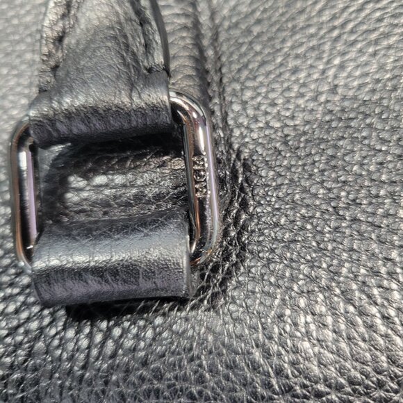 MCM Black Leather Briefcase w/COA (Strap Not Included) - Picture 7 of 13